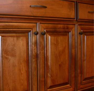 gal- brown wooden cabinets detail