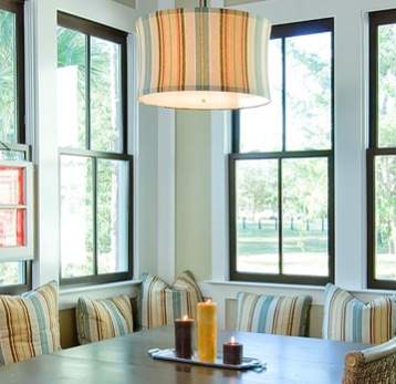 gal- modern windows in an elegant kitchen