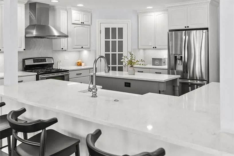 kitchen-cabinet-refacing-after white resurfacing